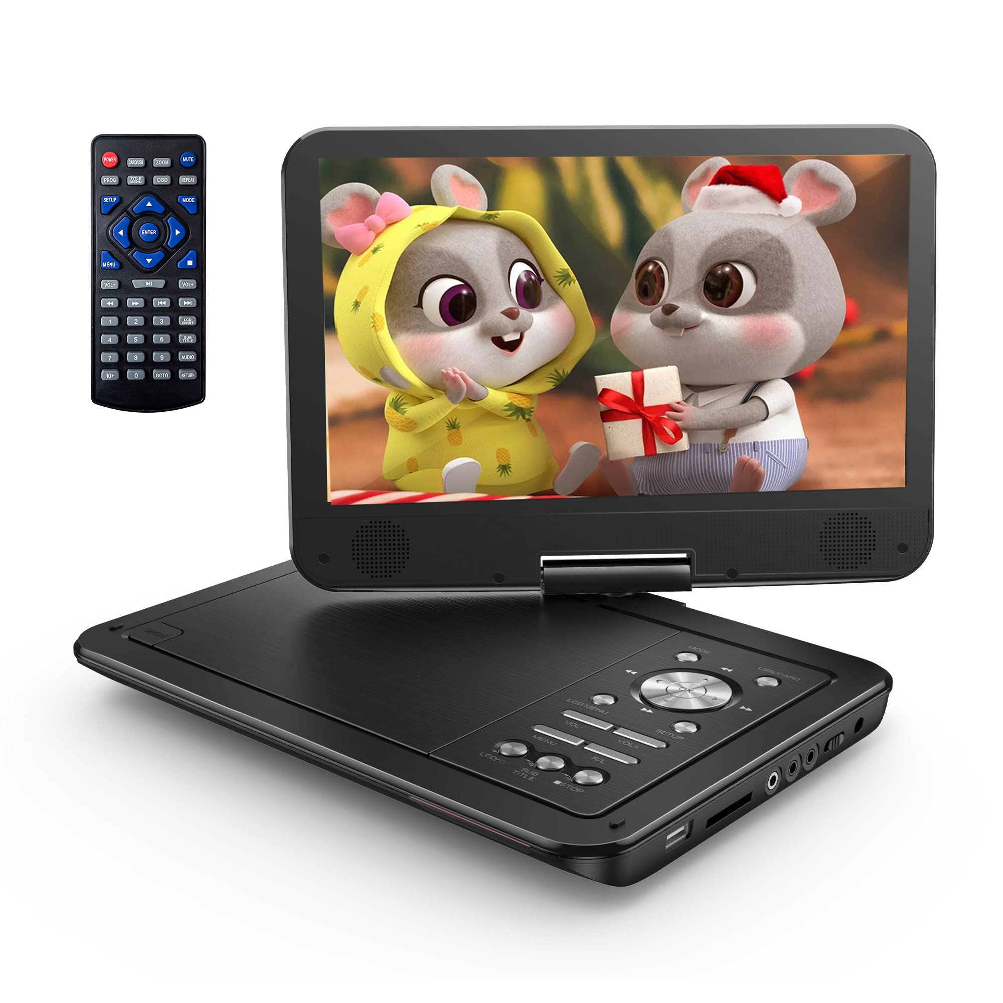 YOTON 12.5" Portable DVD Player with 10.5" 270° HD Swivel Screen for Car and Kids